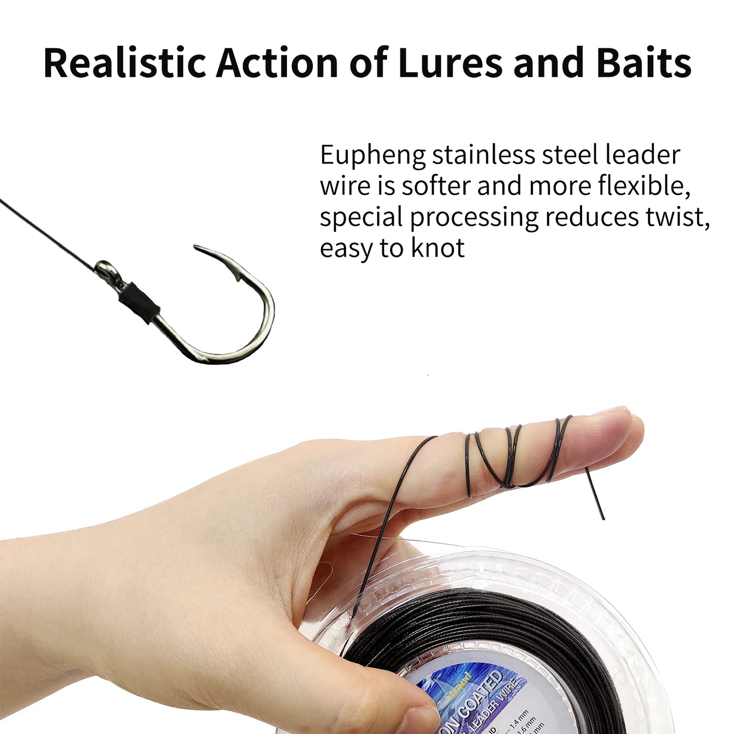 1x7 & 7x7 Nylon-Coated Stainless Steel Leader Wire – 20LB to 135LB (9.2M & 30M) for Saltwater Fishing Rigs