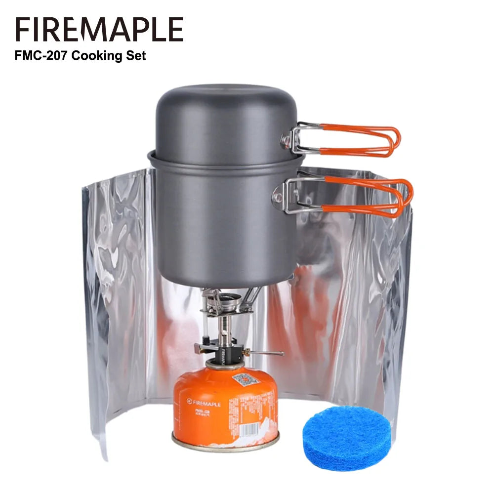 Fire Maple FMC-207 Ultralight Cooking Set – Compact Pot & Bowl for Solo Camping
