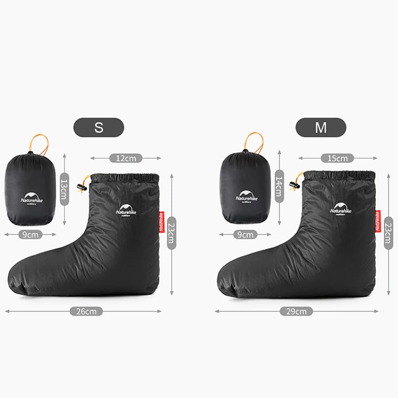 Naturehike Goose Down Slipper Boots – Waterproof, Windproof Thermal Footwear for Winter Camping, Hiking & Fishing