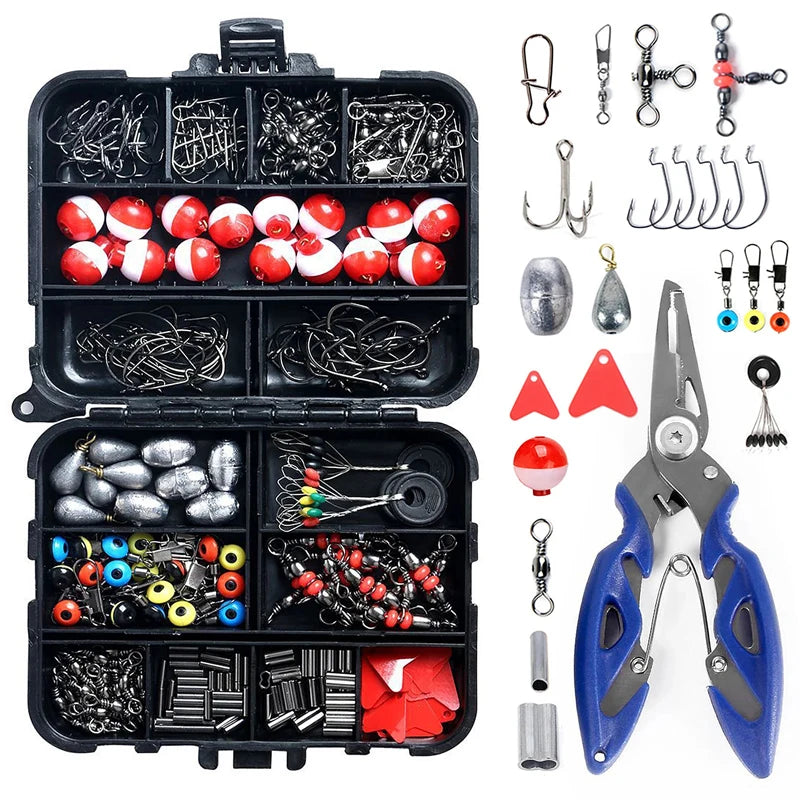 263PCS Outdoor Fishing Accessories Set with Tackle Box