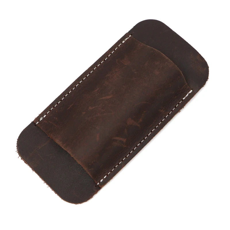 Genuine Leather EDC Folding Knife Sheath – Waist Carrier for Outdoor Survival