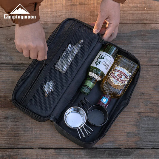 Campingmoon BG-30 Small Camping Tools Storage Bag – Double Layer Tent Gear Handbag