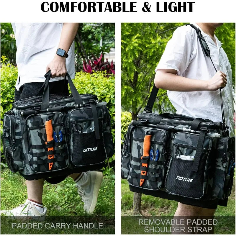 Goture Pro Angler Tackle Bag – Premium Gear Organizer for Serious Fishermen