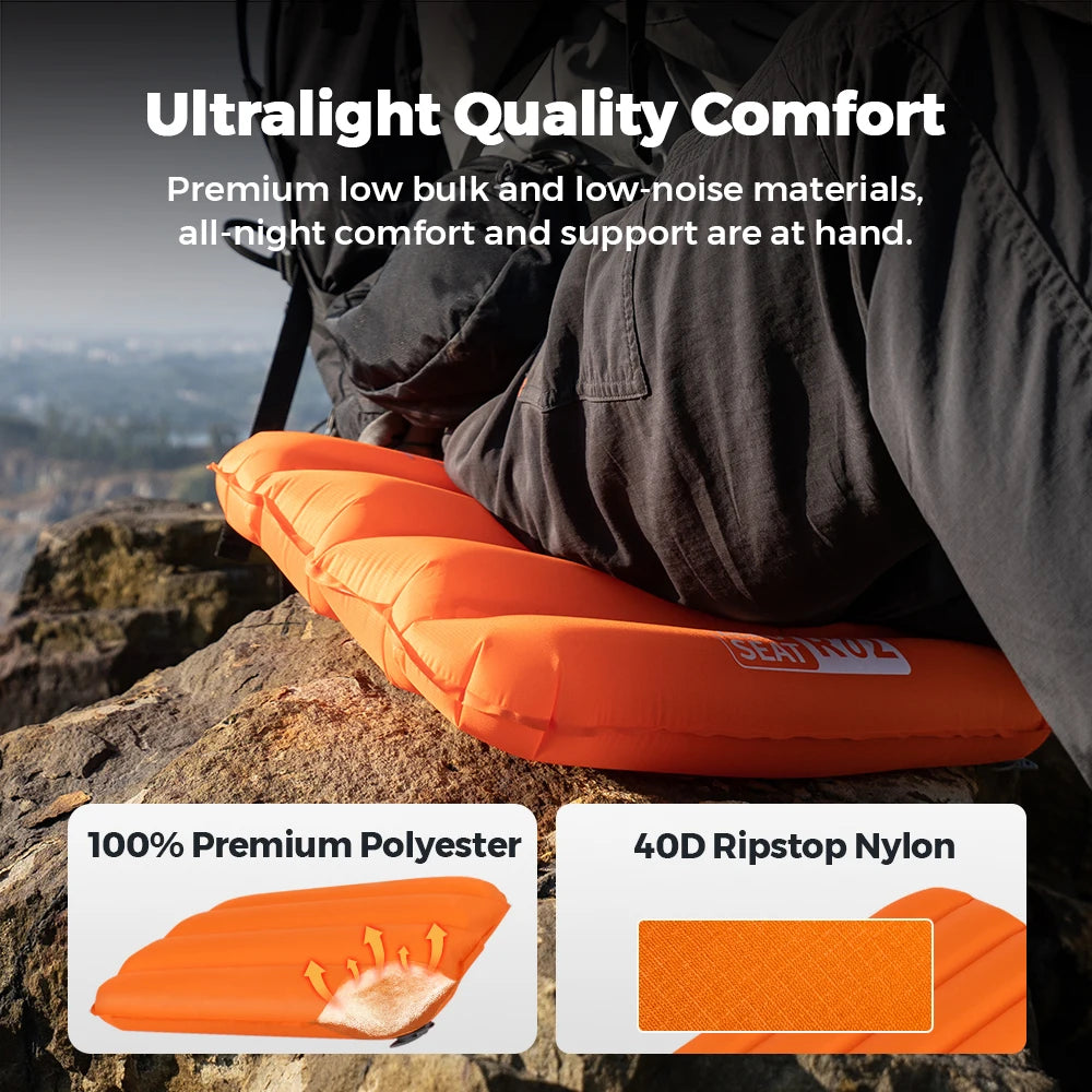 FLEXTAIL ZERO SEAT – Ultralight Inflatable Cushion with 2.8 R-Value & Carrying Bag