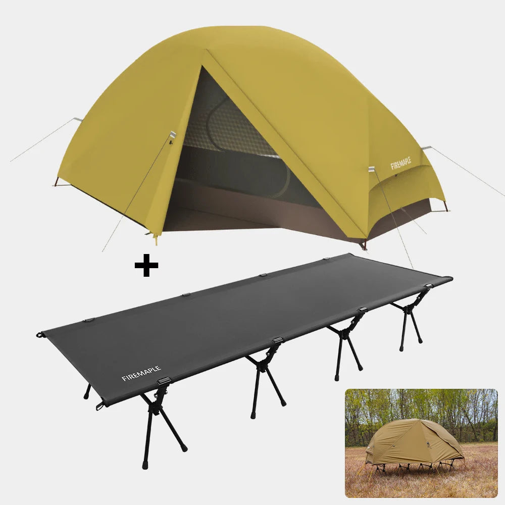 Fire-Maple Tropics Ultralight Backpacking Tent - 1-Person 20D Waterproof Tent for Hiking & Camping