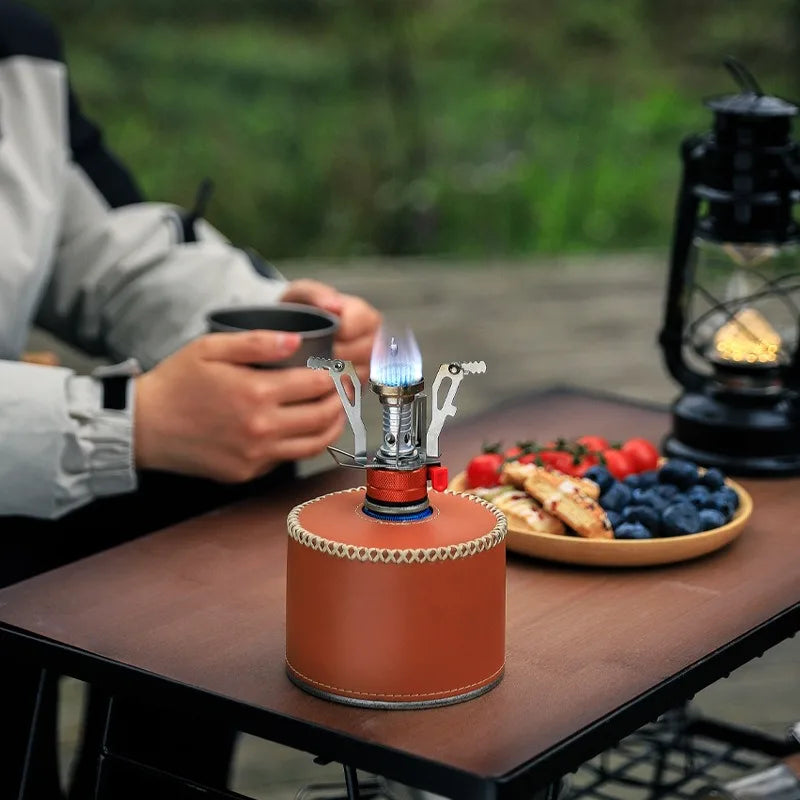 Foldable Ultralight Alloy Mini Gas Stove – Compact Cooking Power for the Outdoors