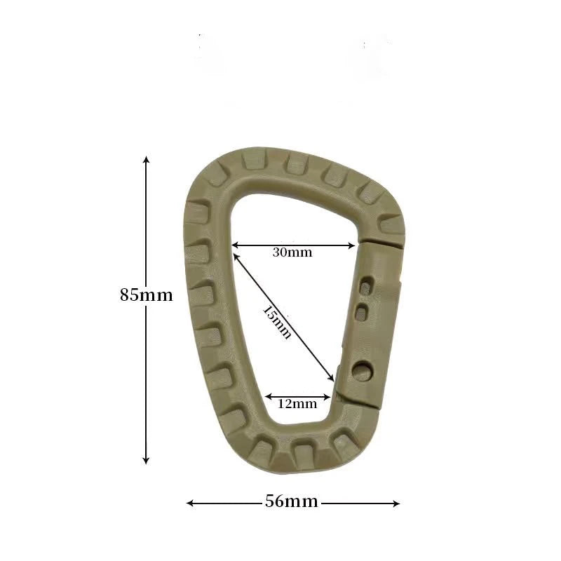Tactical D-Ring Grimlock Carabiner Clip – Secure MOLLE Attachment for Military & Outdoor Gear