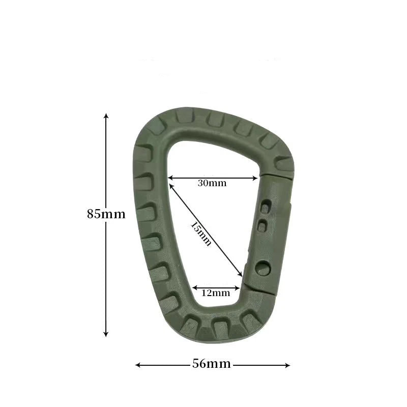 Tactical D-Ring Grimlock Carabiner Clip – Secure MOLLE Attachment for Military & Outdoor Gear
