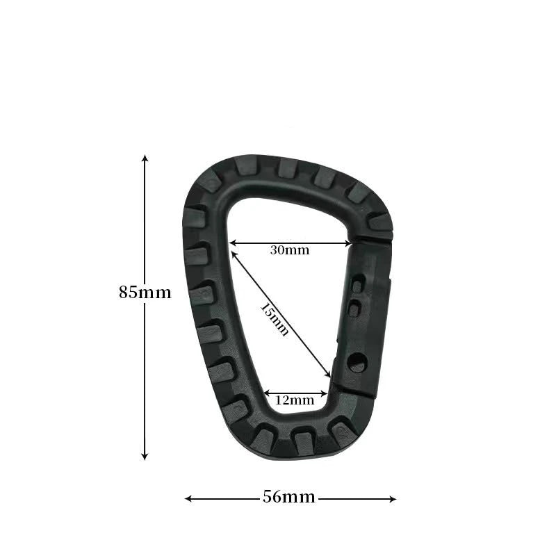 Tactical D-Ring Grimlock Carabiner Clip – Secure MOLLE Attachment for Military & Outdoor Gear