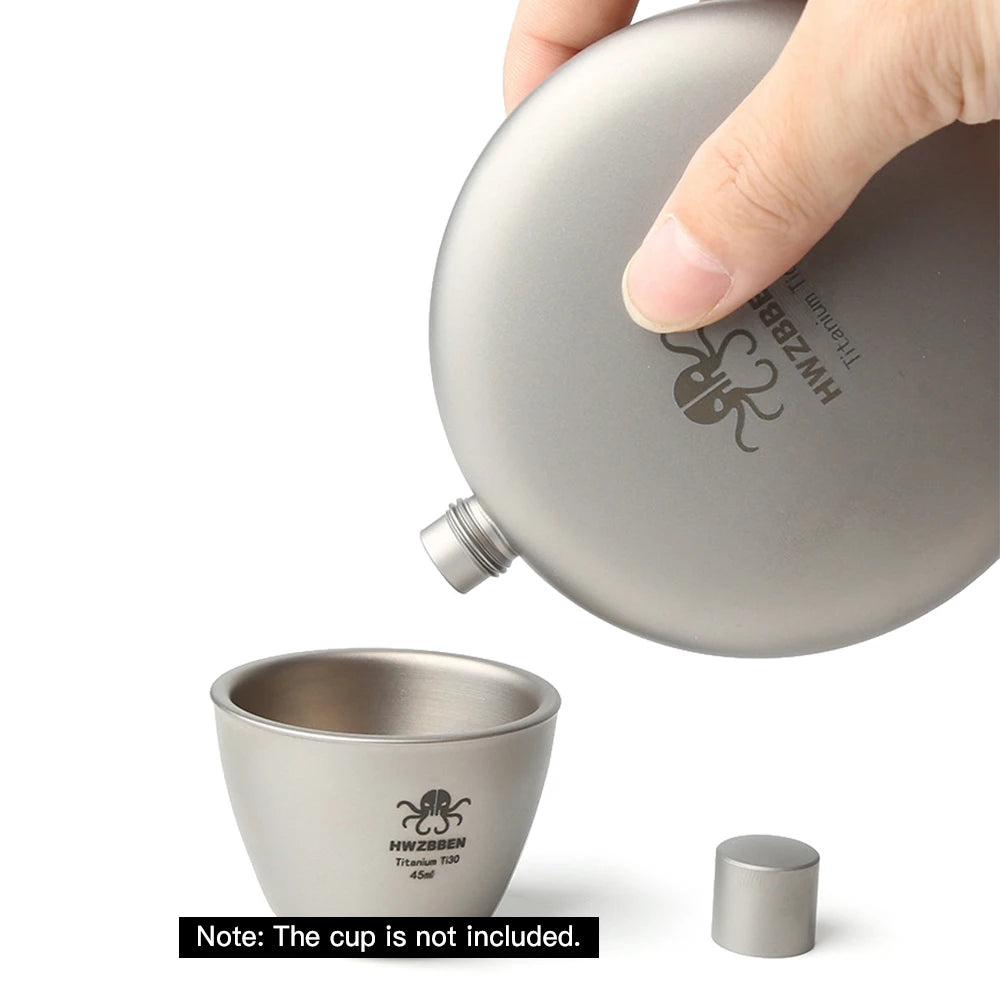 170ml Leakproof Titanium Flask – Perfect for Outdoor Adventures