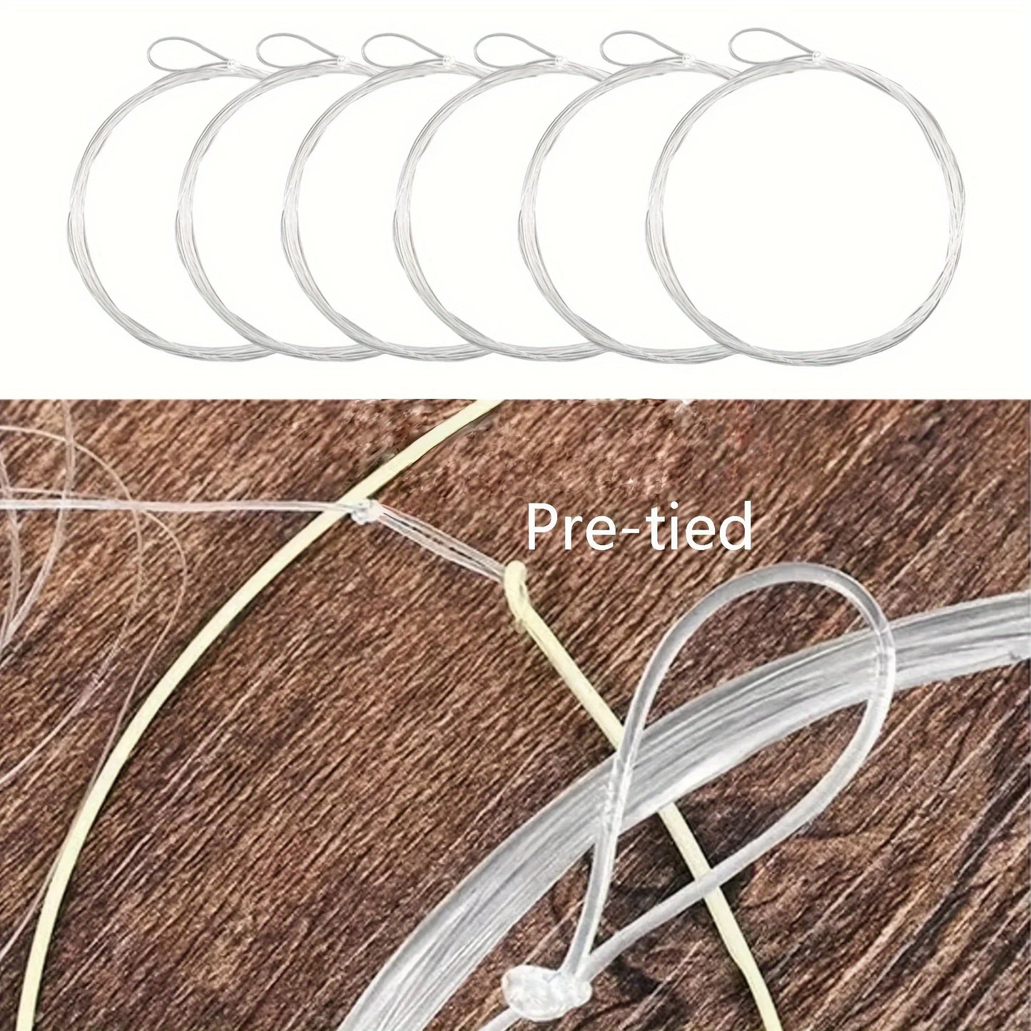 Aventik Pre-Tied Loop Clear Tapered Fly Fishing Leader – 6-Pack