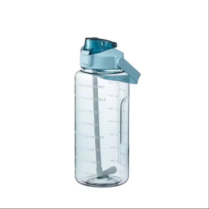 2L Large Capacity Water Bottle with Straw