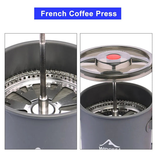☕ Camping Coffee Pot with French Press