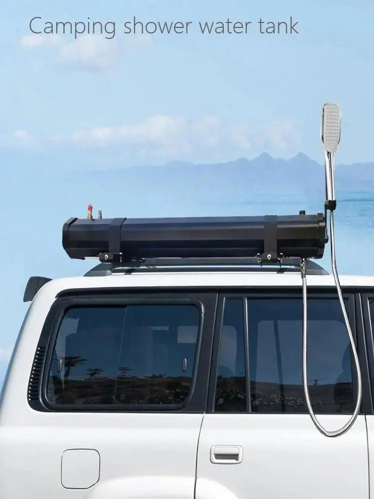 High quality car camping shower water tank, off-road car roof shower, camping outdoor mobile shower water tank