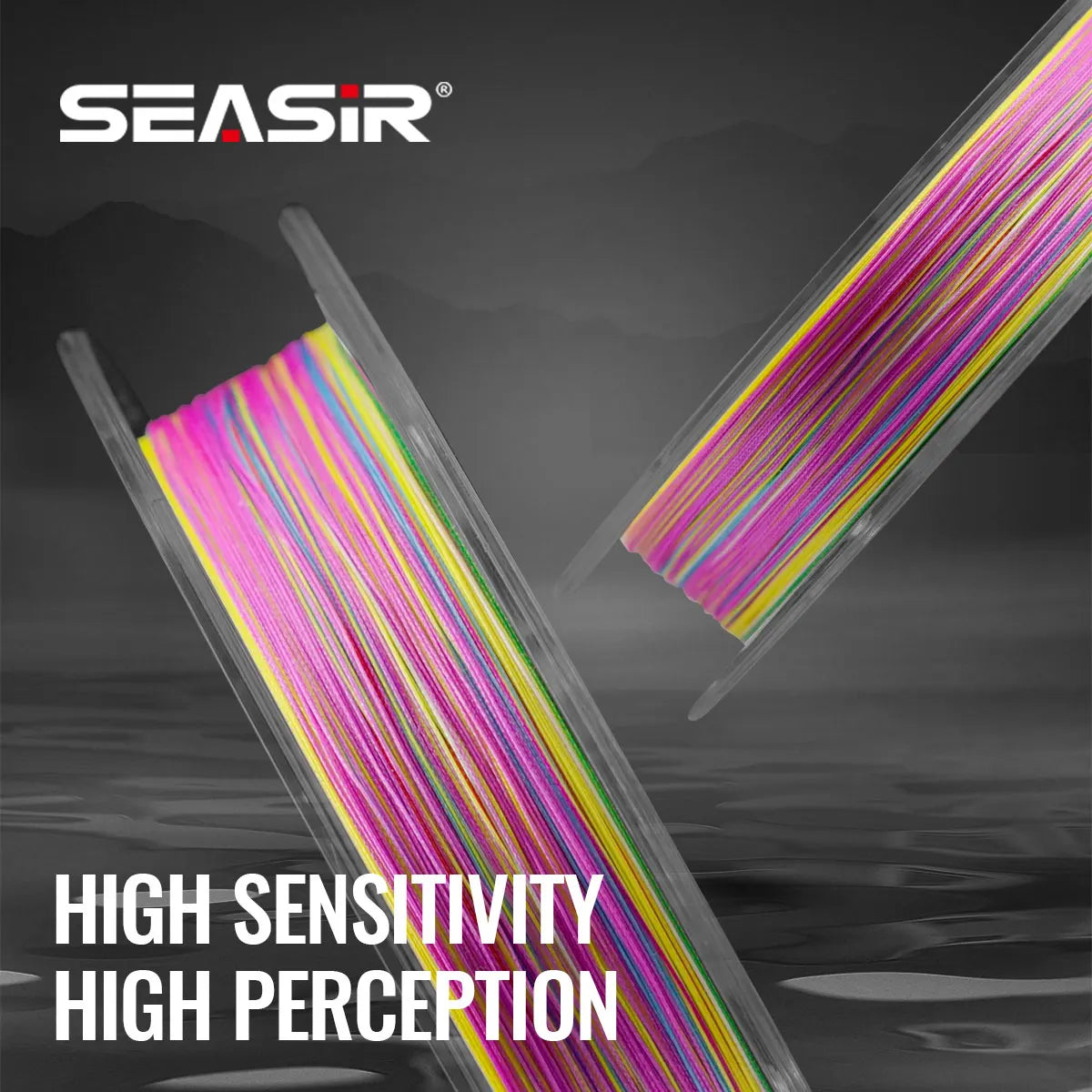 Seasir Bull Max X8 Multicolor Braided Fishing Line - Premium PE 8-Strand Braided Line | 300M | PE 0.8-6.0 | 15-70LB