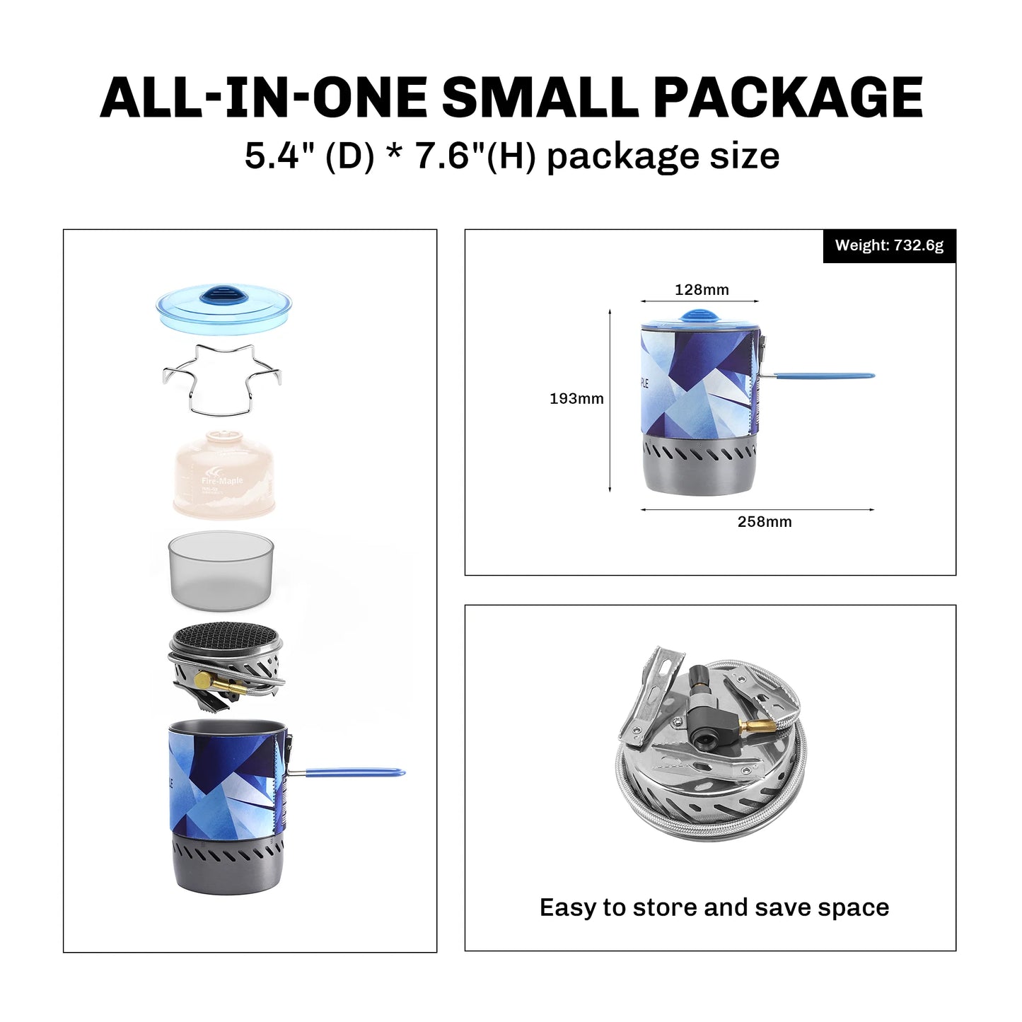 Fire‑Maple Mars Radiant Stove System - Compact • Windproof • High‑Efficiency • Backpacking Ready