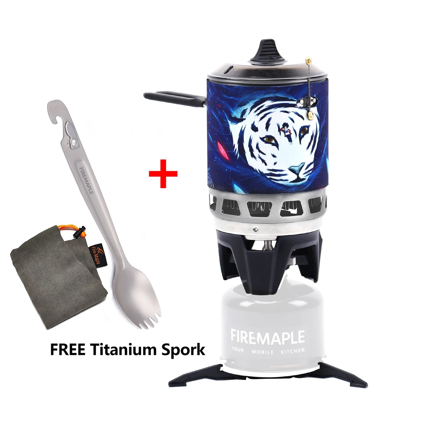 Fire Maple FMS-X3 Camping Cooking System – 2200W Gas Burner with 0.8L Pot & Piezo Ignition