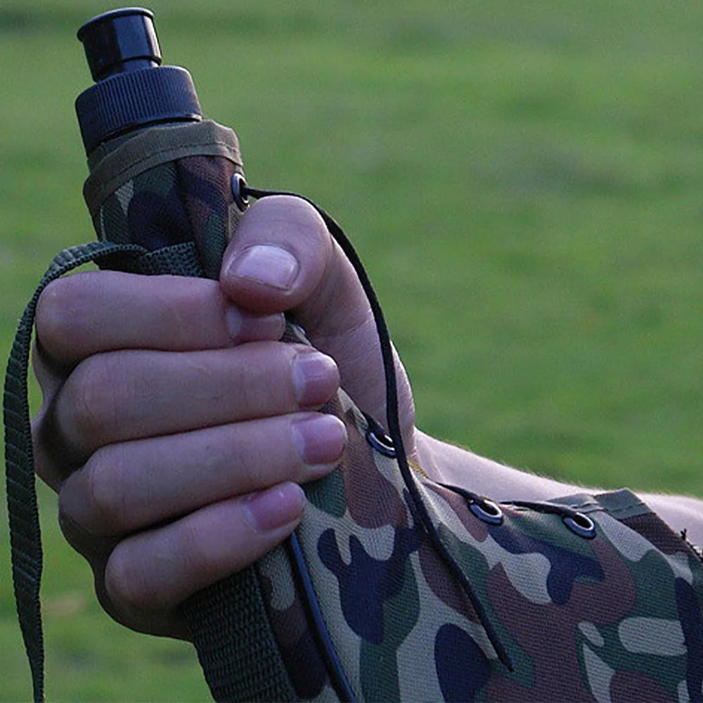 Outdoor Water Bottle – 800ml Sports Kettle with Shoulder Strap