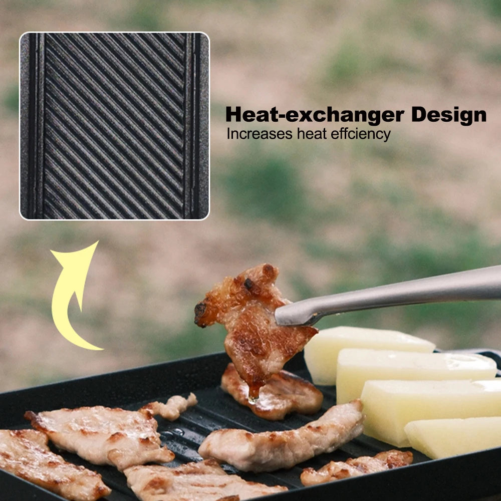FireMaple Mini Grill Plate Set — Compact Powerhouse for Outdoor Grilling