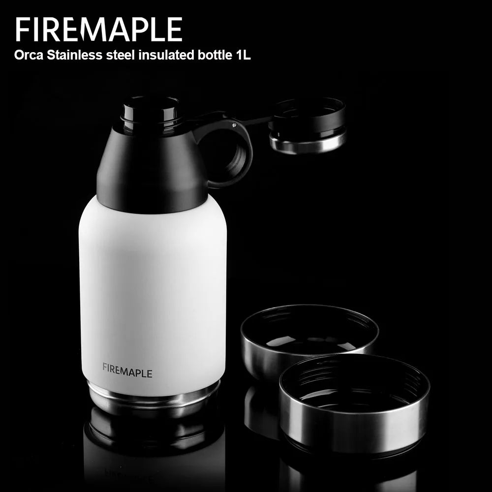 Fire Maple Orca 304 Stainless Steel Insulated Bottle – 1000ML Large Capacity Thermos for Camping & Outdoor Use