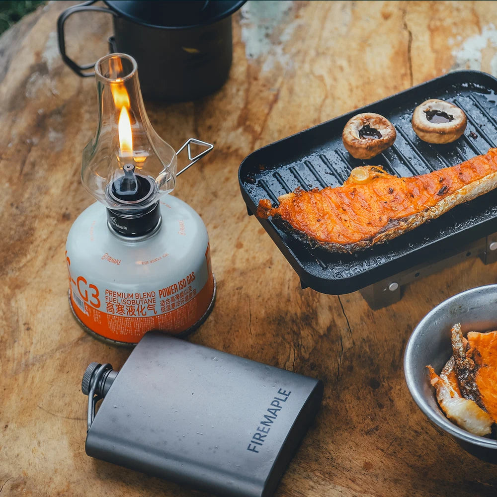 Fire Maple Tulip Gas Lantern Outdoor Fuel Lights Romantic Isobutane Ambiance Gas Lamp for Camping Hiking Backpacking