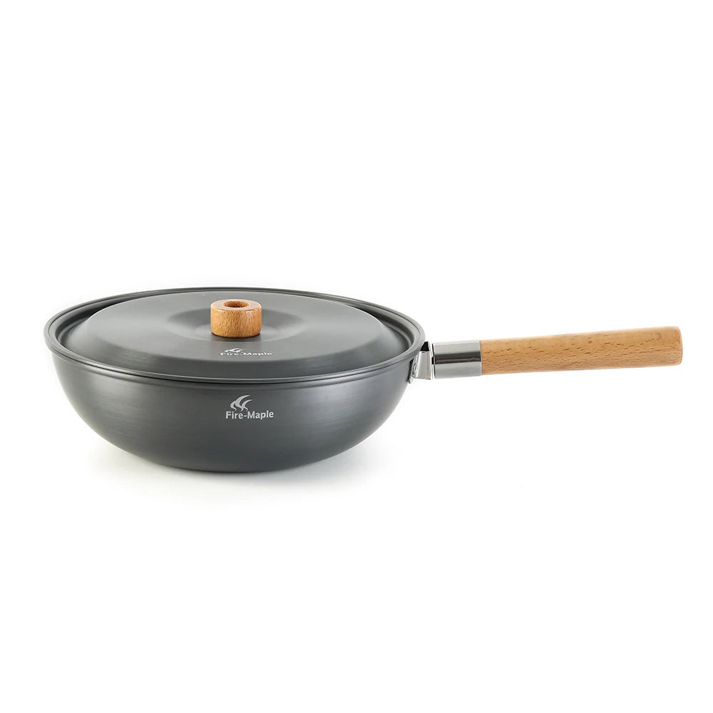 Fire-Maple Camping Wok – Lightweight Frying Pan & Stew Pot with Carry Bag | Outdoor Cooking
