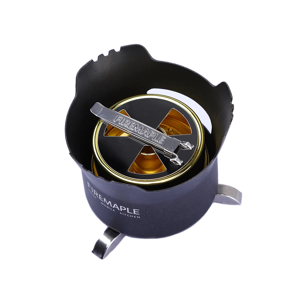 FireMaple Volcano Liquid Alcohol Stove -Portable Lightweight Alcohol Burner for Camping, Hiking & Outdoor Adventures