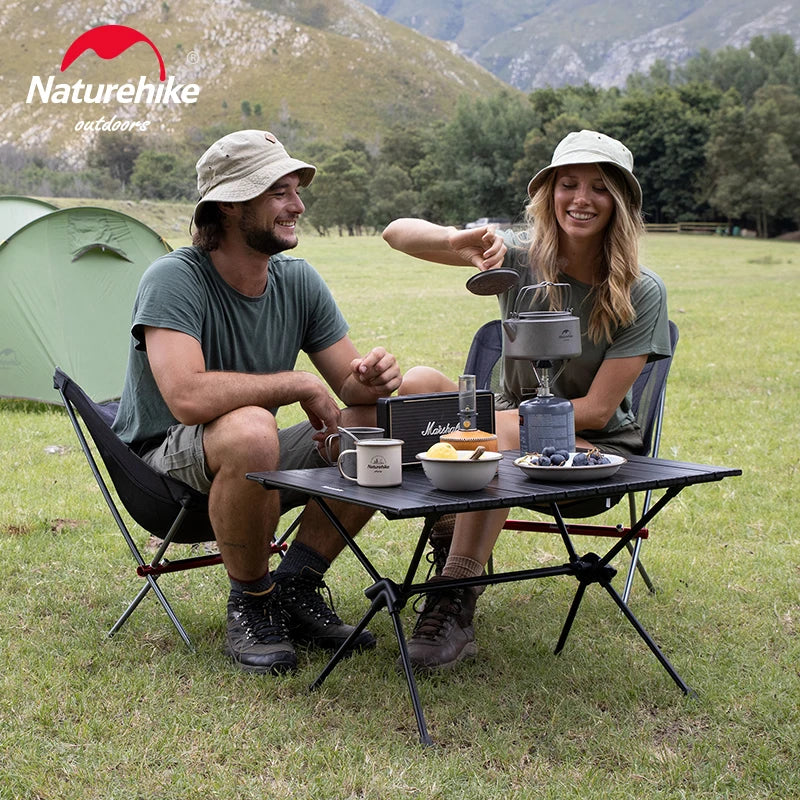 Naturehike FT11 Portable Folding Camping Table – Ultralight Adjustable Dining Table for Camping & Hiking