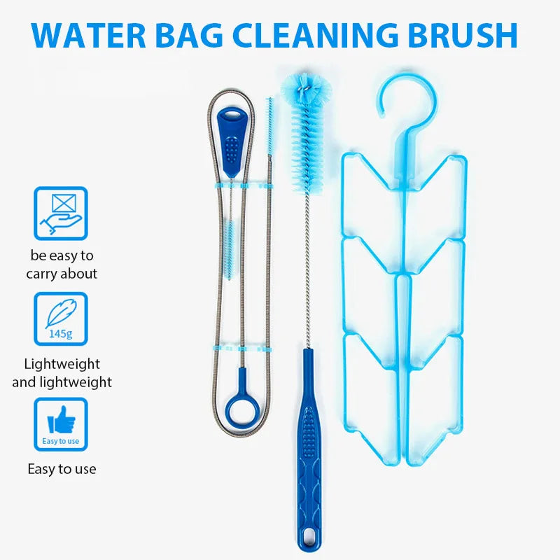 4-in-1 Hydration Bladder Cleaning Kit – Essential Outdoor Water Bag Maintenance Tools