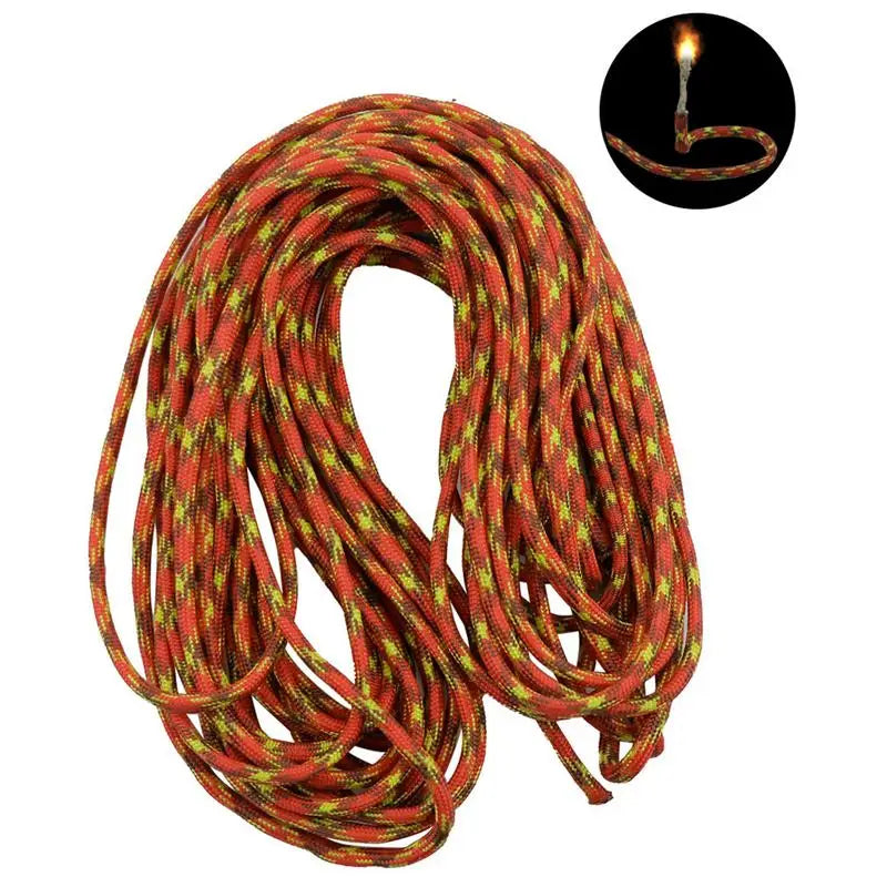 25ft Outdoor Wax-Dipped Jute Fire Starter Rope – Waterproof Ignition Cord for Camping, Survival & Emergency Use