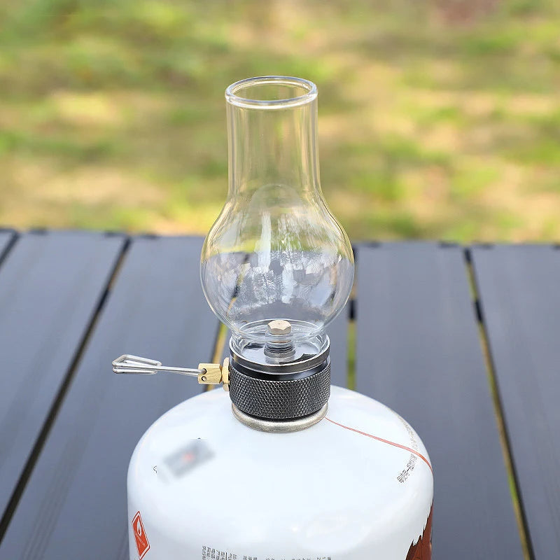 Portable Camping Gas Candle Lamp – Compact Light for Outdoor Adventures