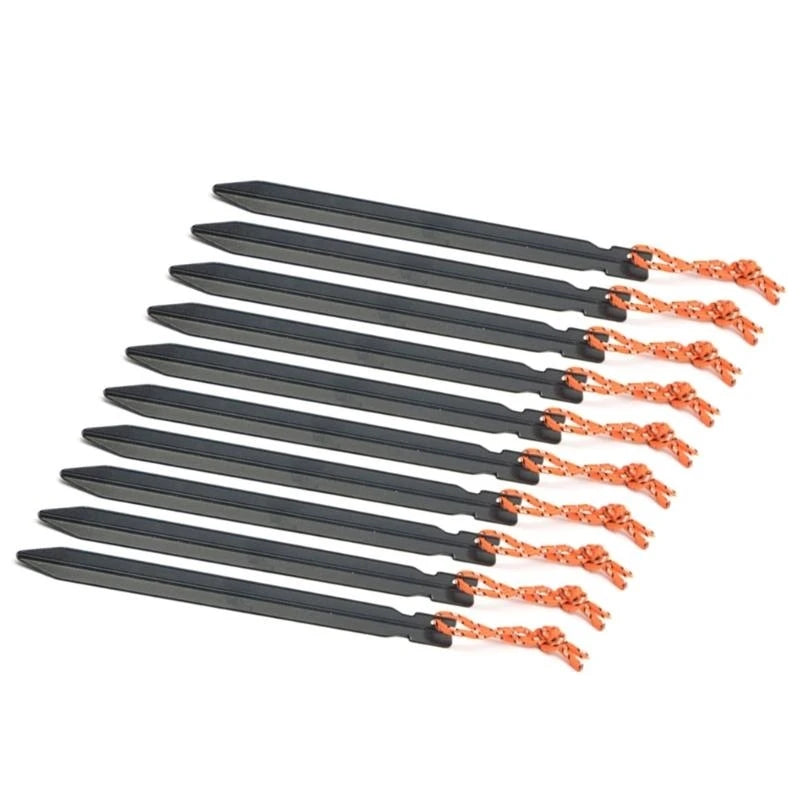 10Pcs Heavy-Duty Aluminum Alloy Tent Stakes – Secure Your Shelter Anywhere