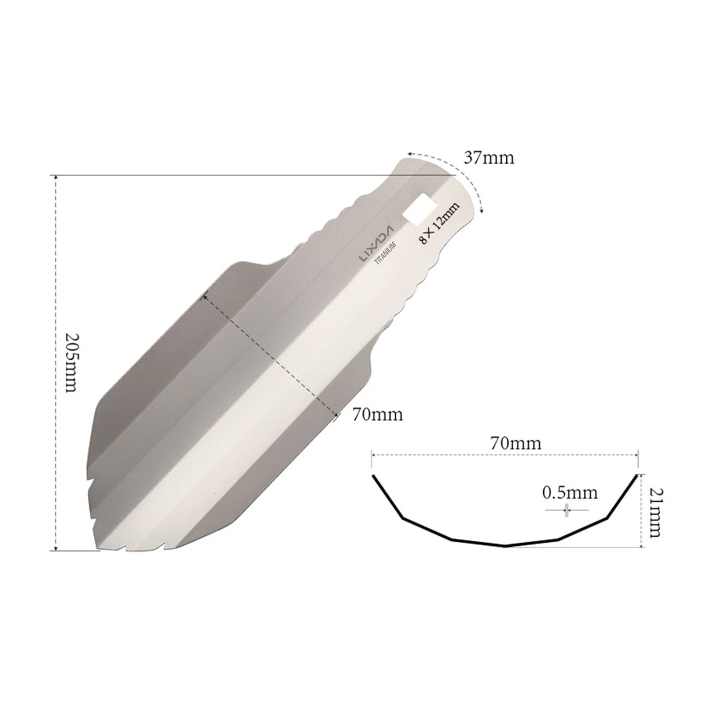 Titanium Camping Shovel