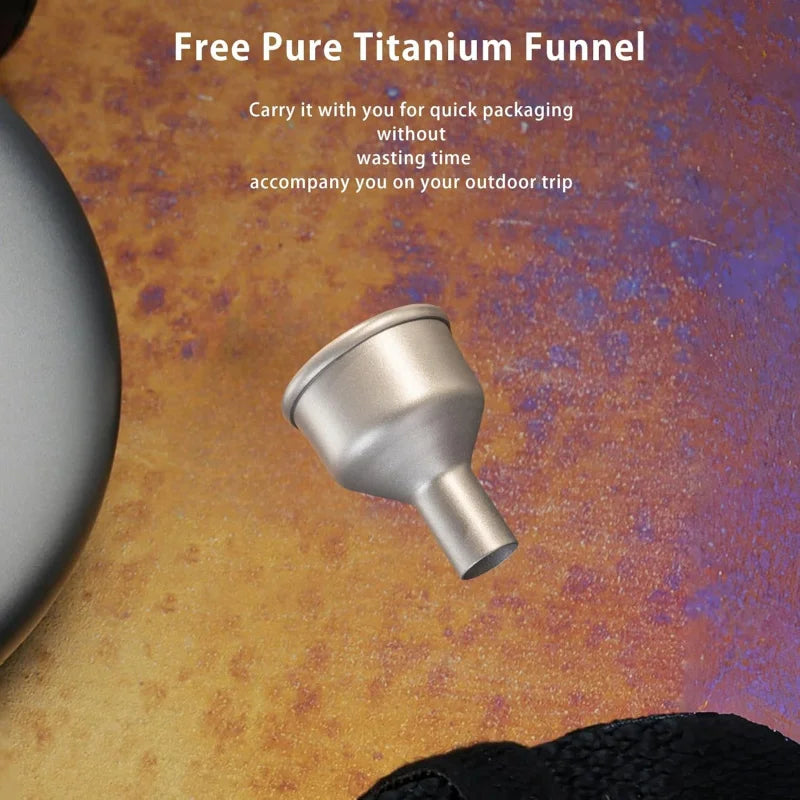KEITH Titanium Pocket Flask with Funnel – 100ml / 200ml