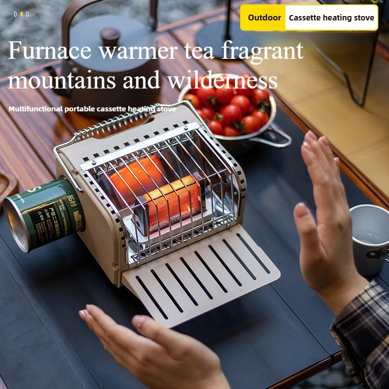 Outdoor Mini Heating Stove – Portable Camping Gas Heater for Fishing, Car Use & Winter Camping