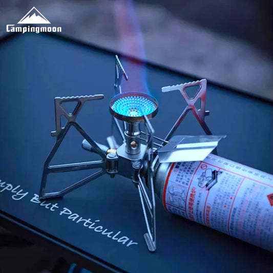 CAMPINGMOON XD-3NE Butterfly Portable Folding Gas Stove Windproof Outdoor Camping Hiking Accessory