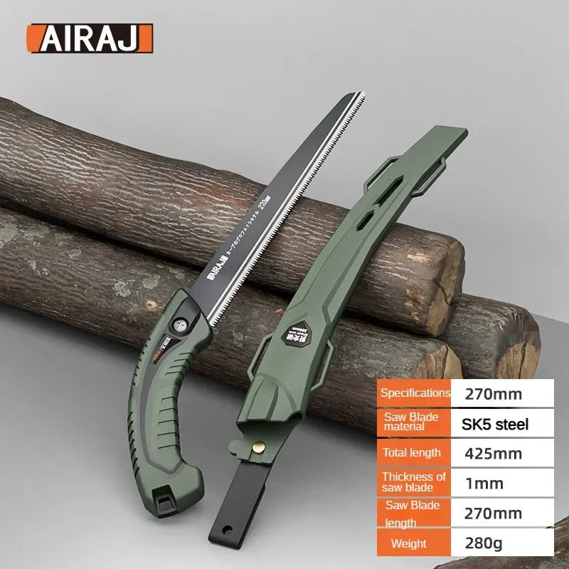 AIRAJ Japanese Style Hand Saw – Precision Cutting for Woodworking & Gardening