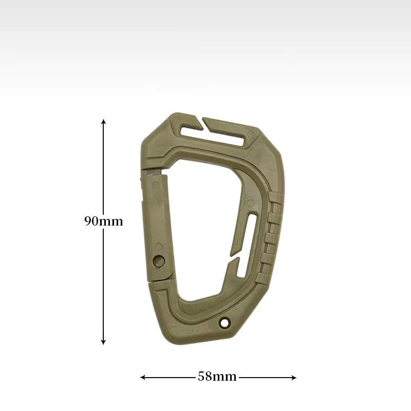 Tactical D-Ring Grimlock Carabiner Clip – Secure MOLLE Attachment for Military & Outdoor Gear