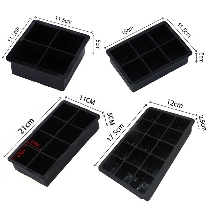 Silicone Ice Cube Molds ‑Grid Spherical Ice Makers