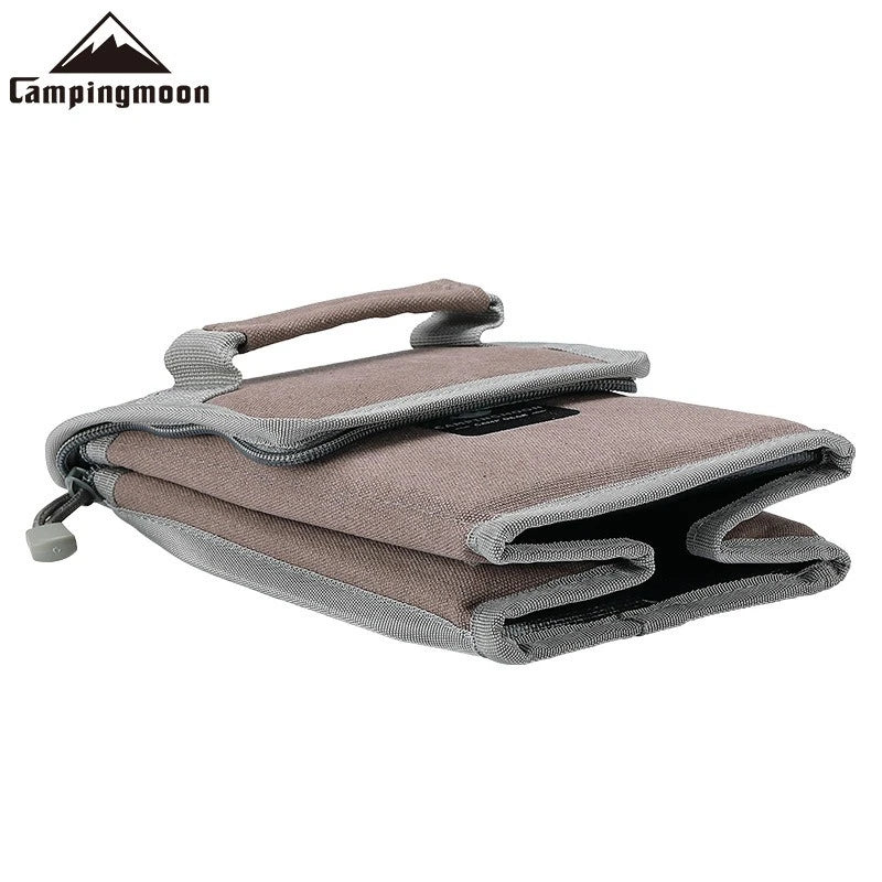 CAMPINGMOON Foldable Canvas Storage Bag – Handheld Gear Organizer for Fuel Cylinders