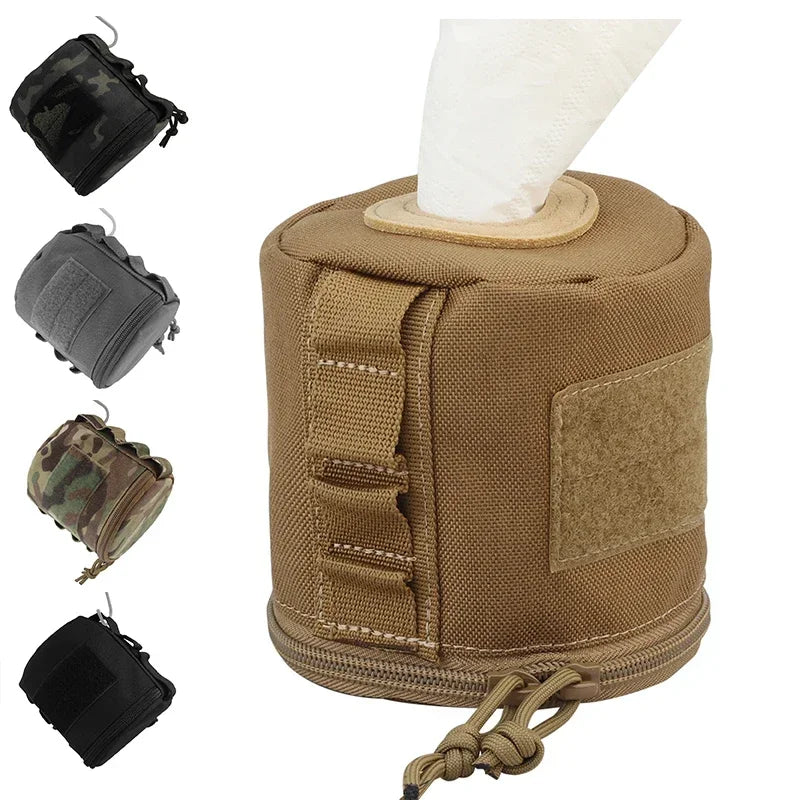 Portable Toilet Roll Holder – MOLLE Pouch for Hiking & Outdoor Adventures
