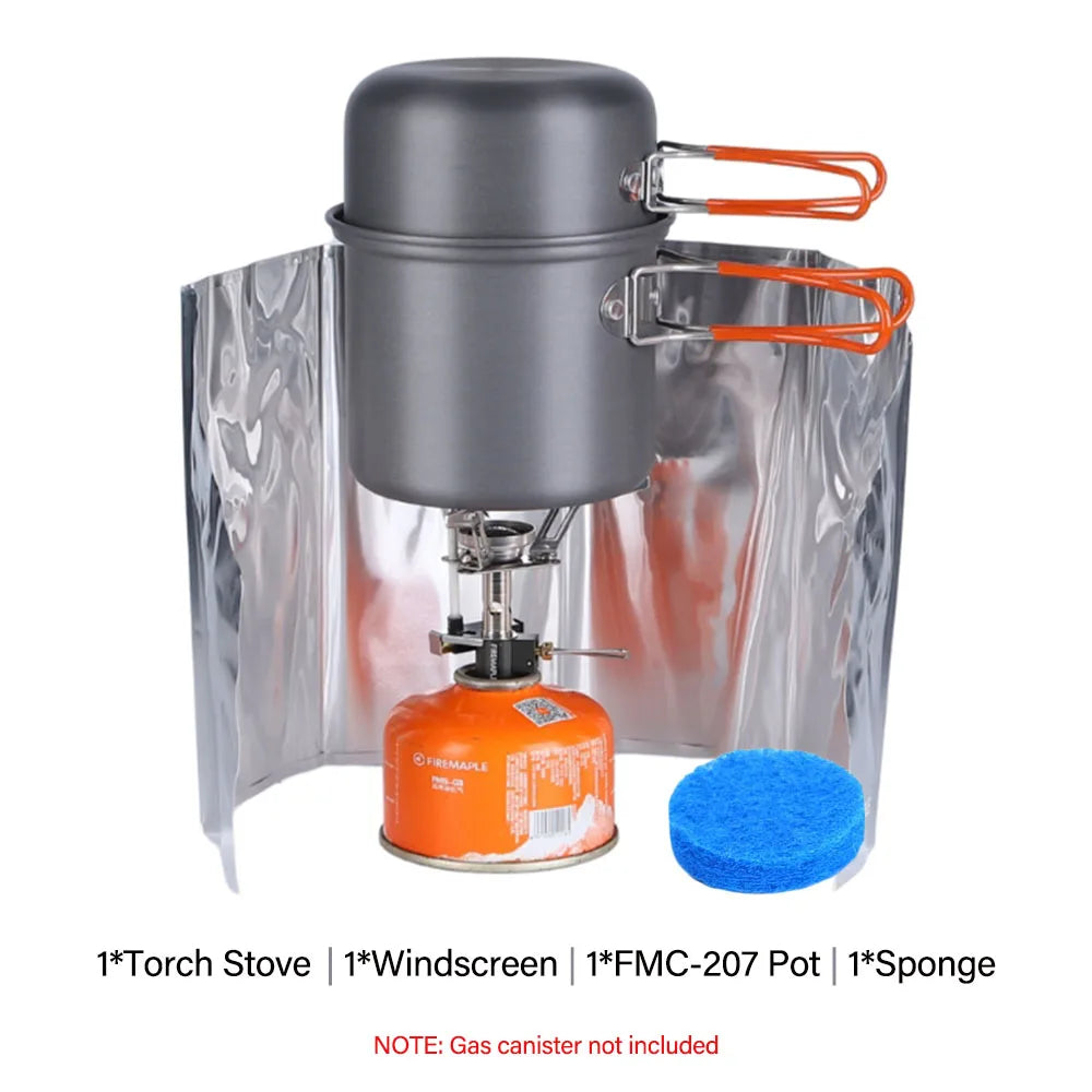 Fire Maple FMC-207 Ultralight Cooking Set – Compact Pot & Bowl for Solo Camping
