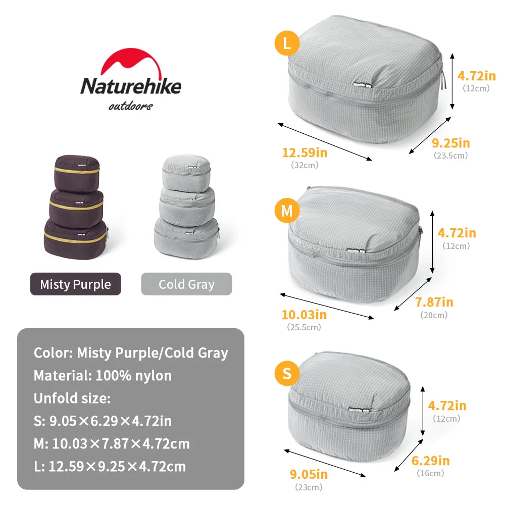 Naturehike Cloud Barn Split Organizer Backpack – Ultralight & Splash-Proof Outdoor Storage Bag