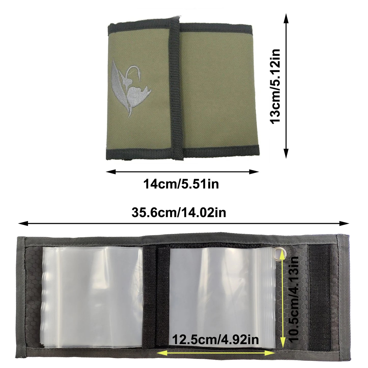 Aventik Fishing Tackle Binder – 10-Pocket Leader & Tippet Wallet for Fly Fishing Storage