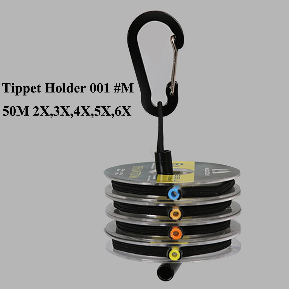 Maximumcatch Fly Fishing Tippet Line – Clear (2X, 3X, 4X, 5X, 6X, 7X) with Tippet Holder & Spool Tender