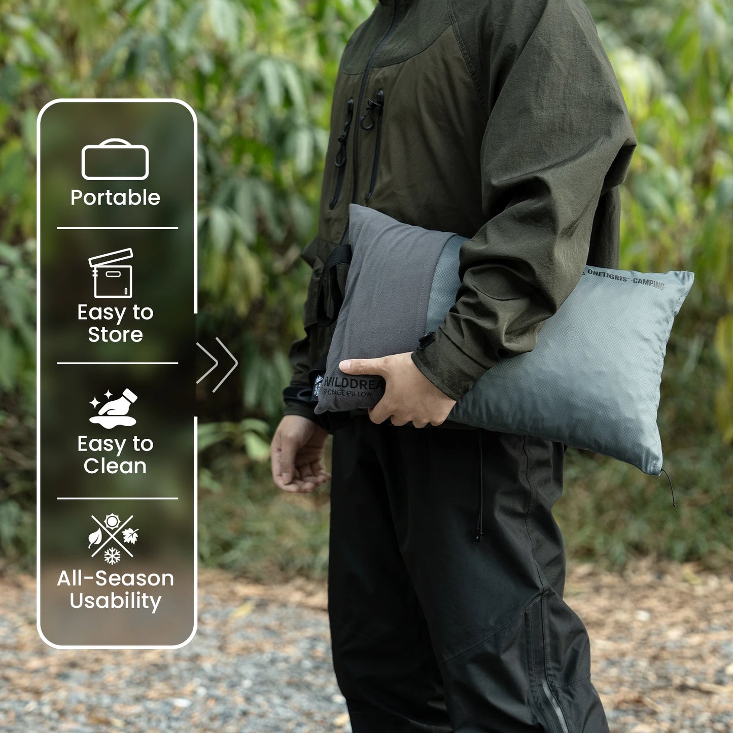 ONETIGRIS Camping Pillow – Ultralight Comfort for Every Adventure