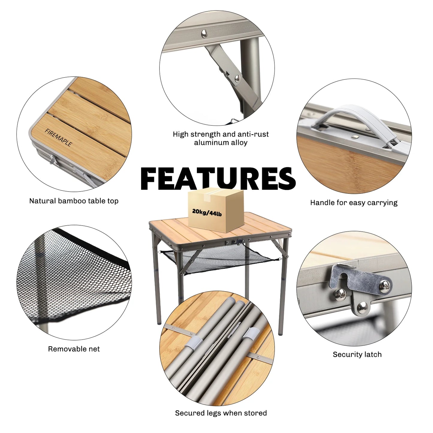 Fire Maple Dian Camping Table – Compact Strength Meets Natural Style