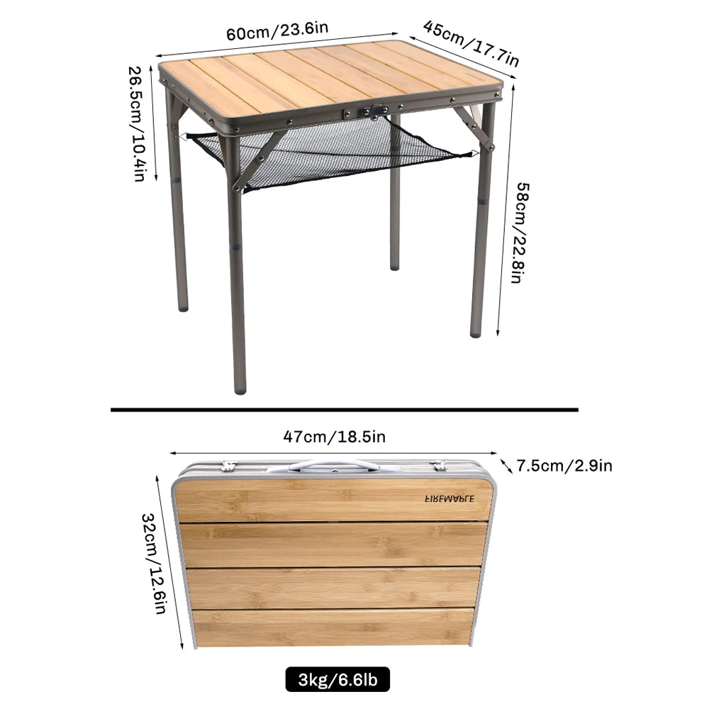 Fire Maple Dian Camping Table – Compact Strength Meets Natural Style