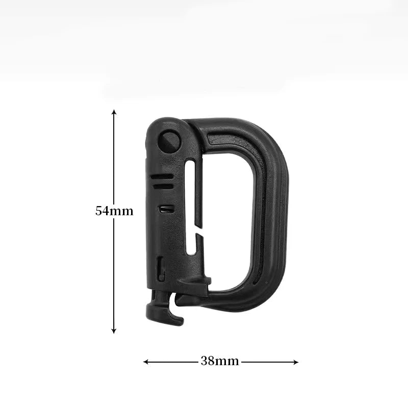 Tactical D-Ring Grimlock Carabiner Clip – Secure MOLLE Attachment for Military & Outdoor Gear