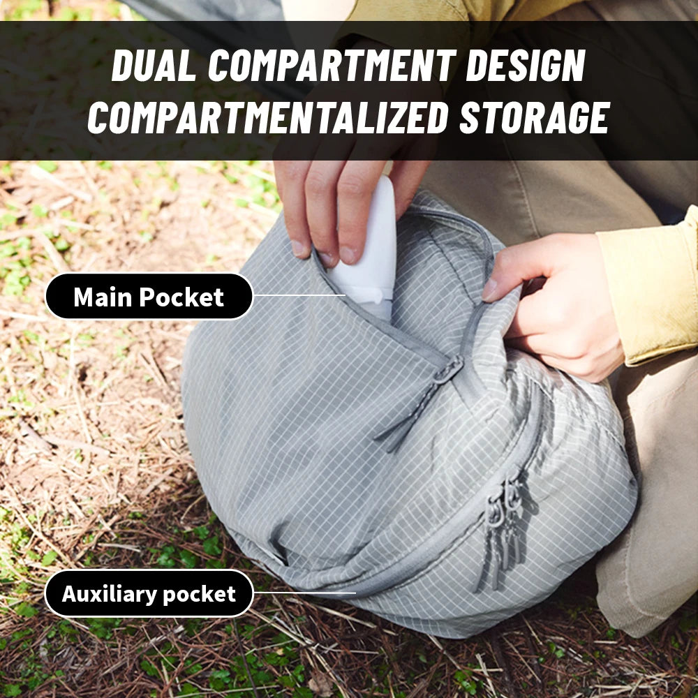 Naturehike Cloud Barn Split Organizer Backpack – Ultralight & Splash-Proof Outdoor Storage Bag